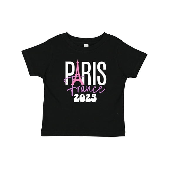 Inktastic Paris France 2025 Themed Girls Baby T-Shirt