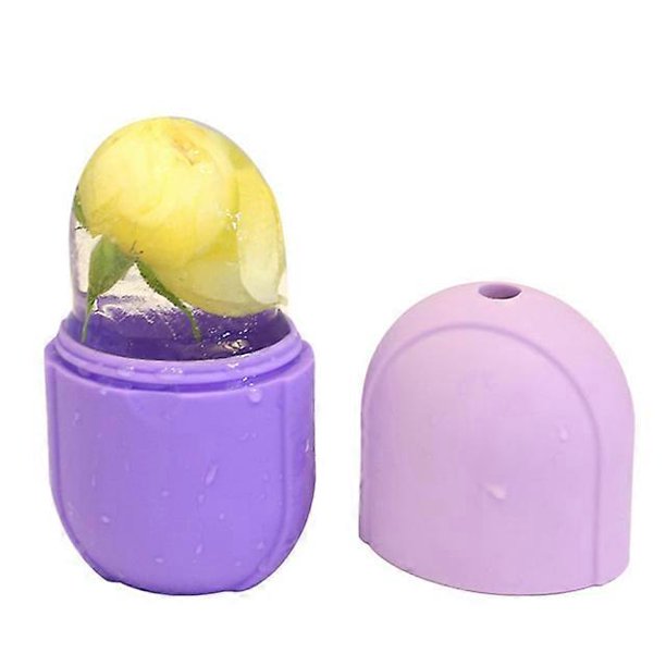 Herramienta de contorno y lifting para el cuidado de la piel, bandejas de silicona para cubitos de hielo, bolas de hielo, masajeador facial, rodillo facial para reducir el acné, morado
