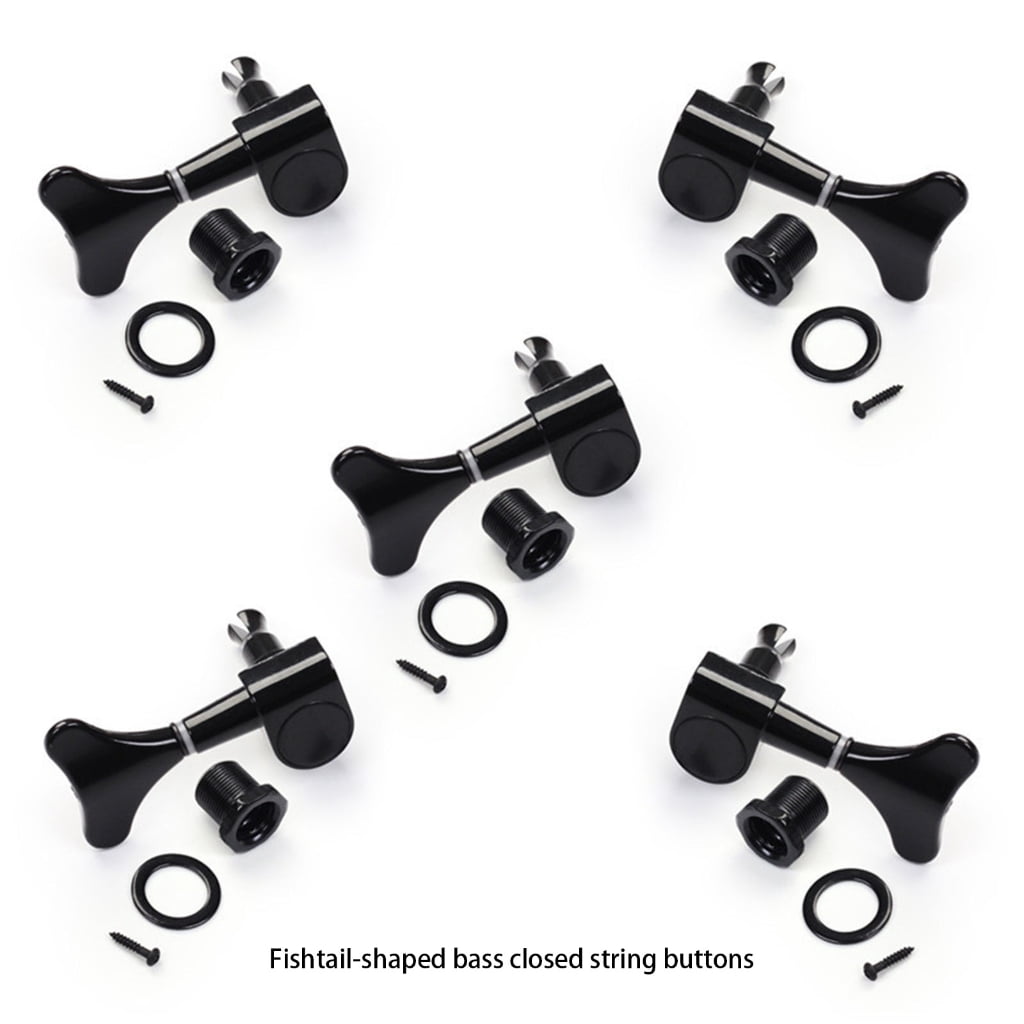 Set of 5 Guitar String Knobs Suitable for Acoustic and Electric Guitars Featuring Metal Designd and Easy Installation