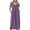 Purple summer dresses, variant on pimelu Dresses for Women Maxi Dresses for Women 2024 Plus Size Beach Party Spaghetti Strap Maxi Dresses with Pocket Summer Vintage Solid Short Sleeve V-Neck Women Long Sundresses