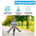 thumbnail image 3 of Bicicleta Balance Bike para niños de 5 a 8 años con neumáticos Air, color azul, 3 of 7