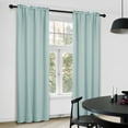 thumbnail image 5 of Deconovo Rod Pocket Blackout Curtains for Bedroom, 2 Panels, Thermal Insulated, 38" x 45", Baby Blue, 5 of 7