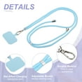 thumbnail image 3 of Uxcell Smart Phone Lanyard, Universal Cell Phone Lanyard Adjustable Phone Strap Crossbody Mint Green, Blue, 3 of 7