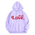 thumbnail image 6 of Wovix Women Toddler Girls Hoodies Heart Casual Pullover Fleece Sweater Long Sleeve Shirts Spring Fall Outerwear Trendy Streetwear Tops, 6 of 7