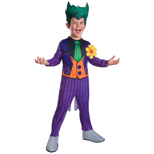 The Joker - Disfraz Classic para Niños/Niñas (Morado, Naranja, Verde)