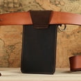 thumbnail image 3 of TUOBARR MEN Multifunctional Retro Leather Mobile Phone Bag Belt Waist Bag For Outdoor Sports, 3 of 5