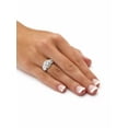 thumbnail image 4 of PalmBeach Jewelry 3.09 TCW White Round Cubic Zirconia Gold-Plated Sterling Silver or Sterling Silver Anniversary Ring, 4 of 6