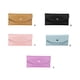 thumbnail image 5 of Minnieouse Cartera de cuero PU para mujer, reemplazo de Color sólido, botón a presión Rectangular, elegante, exquisito, monedero para niñas, Carteras Verde, 5 of 6