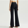 thumbnail image 6 of Womens High Waisted Yoga Pants Stretchy Flared Leggings Soft Pull-On Bell Bottoms Workout Outfits for Women (L, Black), 6 of 6