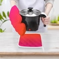 thumbnail image 4 of Redish Pink Gradient Oven Gloves And Pots Stand Set Oven Gloves And Pot Racks Pot Racks And Oven Gloves Set, 4 of 9