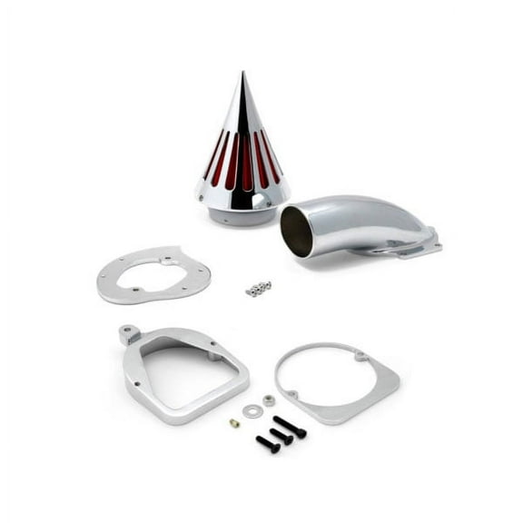 Krator Motorcycle Chrome Spike Air Cleaner Intake Filter Compatible with 2003-2005 Honda Shadow Spirit 750 VT750DC