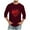 Wine, variant on cfhntfmh Valentine's Day Shirts for Men Hearted Printed 3/4 Sleeve Tops Big and Talls Crewneck Casual T Shirts