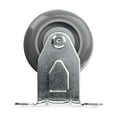 thumbnail image 3 of SY America 3" 4 Pack Caster w/ Gray Polyurethane Wheel Top Annular Plate, Top Plate Caster, 1200 lbs Total Capacity (3 inches pack of 4, Rigid), 3 of 4