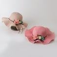 thumbnail image 2 of EnJoCho Baby Flower Breathable Hat Straw Sun Hat Kids Summer Cap Boy Girls Hats Cute Beach Sunhat Casual Outdoor Caps, 2 of 5