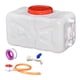 thumbnail image 5 of Contenedor de almacenamiento de agua potable, cubo horizontal reutilizable multiusos blanco 30 kg, 5 of 9