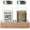 Clear, variant on Red Salt and Pepper Shakers Set with Holder - General Glass Salt Shaker with Wood Tray for Kitchen Counter - Red Kitchen Decor and Accessories - for Christmas Kitchen Housewarming Gift - 2.7 oz