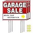 thumbnail image 3 of Garage Sale Sign, 17" x 13" ?Garage Sale Sign with Stakes Double-Sided, Garage Sale Sign with Arrow Stickers, Garage Sale Signs with Metal Stakes,WEATHER-PROOF, (3 Pack), 3 of 4