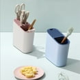 thumbnail image 2 of Kitchen Counter Organiser Chopsticks Holder Knife Utensil Tilted Draining Storage Rack, 2 of 4