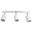 thumbnail image 2 of Portalámparas GU10, base de luz de techo tipo tira de 3 cabezales, soporte de luz giratorio de 330 ° para dormitorio, cocina, 85-265V, 2 of 8