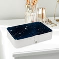 thumbnail image 6 of Constellation Elegant PU Leather Earring Organizer Storage Box Decorative Box with Removable Compartment - Portable, 6 of 6