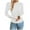 White, variant on Fancifize Sweaters for Women Crew Neck Lightweight Knit Pullover Sweater Casual Long Sleeve Blouse Tops Business Oufits with Buttons