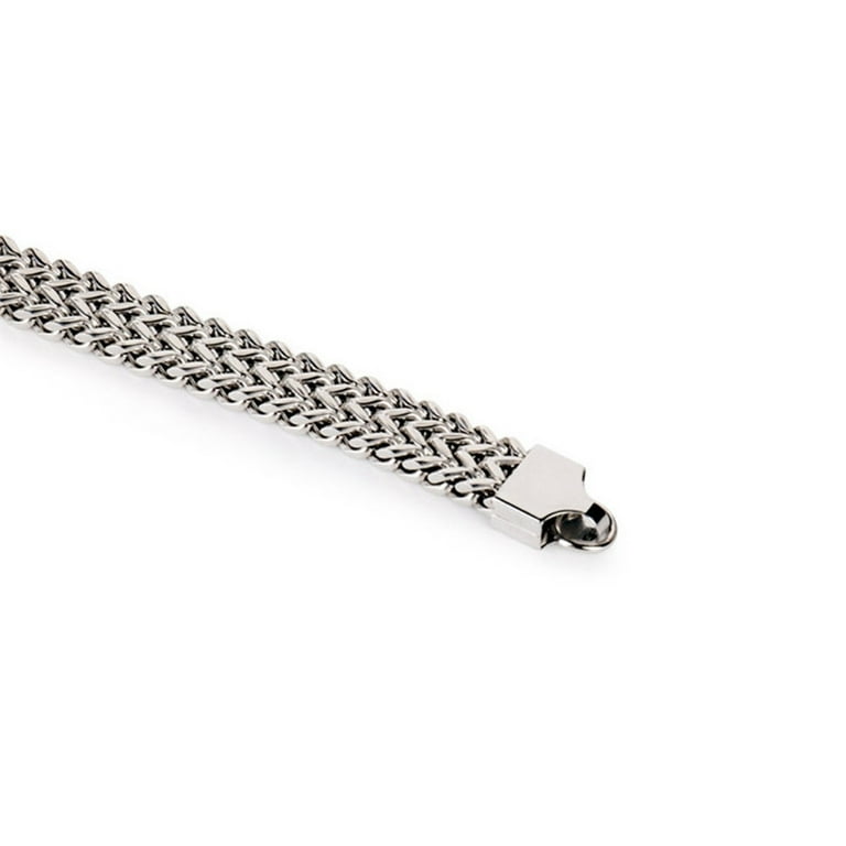 5/10/12mm Width Vintage Stainless Steel Snake Chain Bracelet Men 