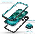 thumbnail image 4 of shiyou-for iPhone 16 Pro Case, Waterproof Dustproof Shockproof Case with Built-in Screen/Camera Protector, Heavy Duty Rugged Full Body Sealed Underwater Protective Cover for iPhone 16 Pro Blue, 4 of 4