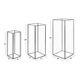 thumbnail image 5 of Koyal Wholesale Black Tall Hurricane Glass Candle Holders, 24, 20, 16 Inches Height, Set of 3, Large Floor Vases Decor, 5 of 5
