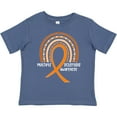 thumbnail image 3 of Inktastic Multiple Sclerosis Awareness Orange Ribbon Rainbow Boys or Girls Toddler T-Shirt, 3 of 5