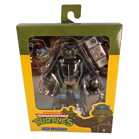 NECA Nickelodeon TMNT Teenage Mutant Ninja Turtles PUNK LEONARDO 5.5" Figure