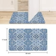 thumbnail image 6 of Bohemian Flower Blue Door Mat Welcome Door Mat for Front Door, Home Entrance, Yard, Floor, Patio, Non Slip Spring Summer Welcome Mat Indoor Outdoor Doormat 0"*", 6 of 6