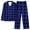 A-Blue, variant on Yuyuzo Pajama Sets for Women Long Sleeve Button down Shirts Baggy Pants 2 Piece Plaid Loungewear