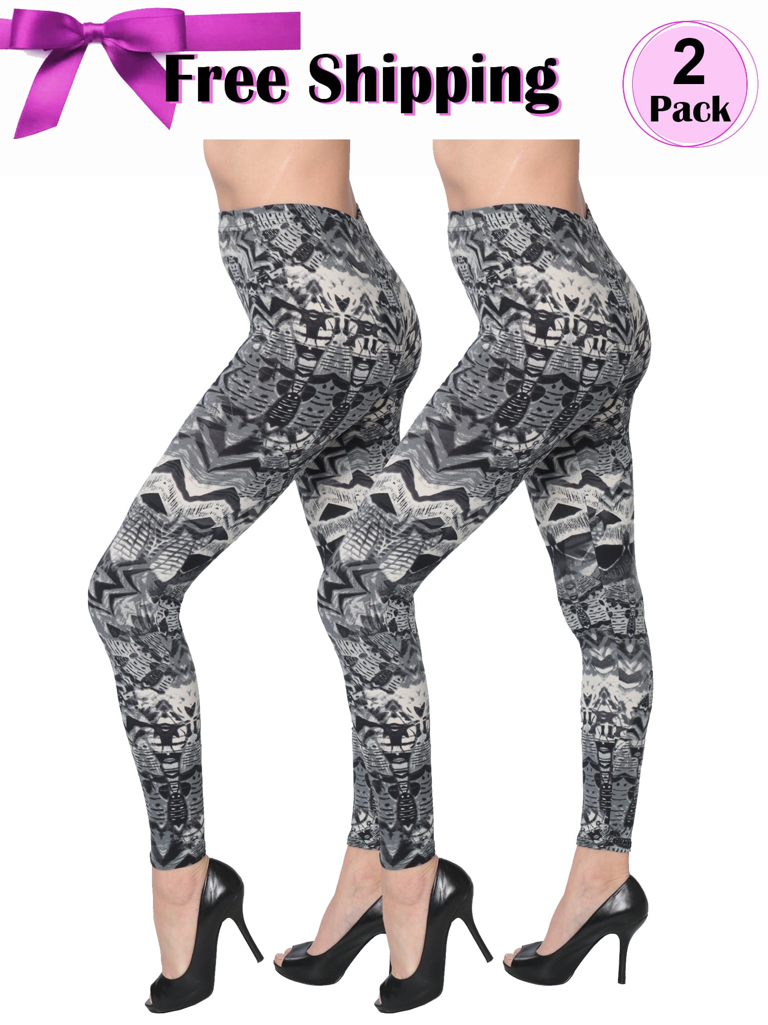 Women Isadora 2 Pack High Waist Print 