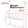 thumbnail image 2 of Simple Houseware Over-The-Door/Wall-Mount Ironing Board Holder, White, 2 of 5
