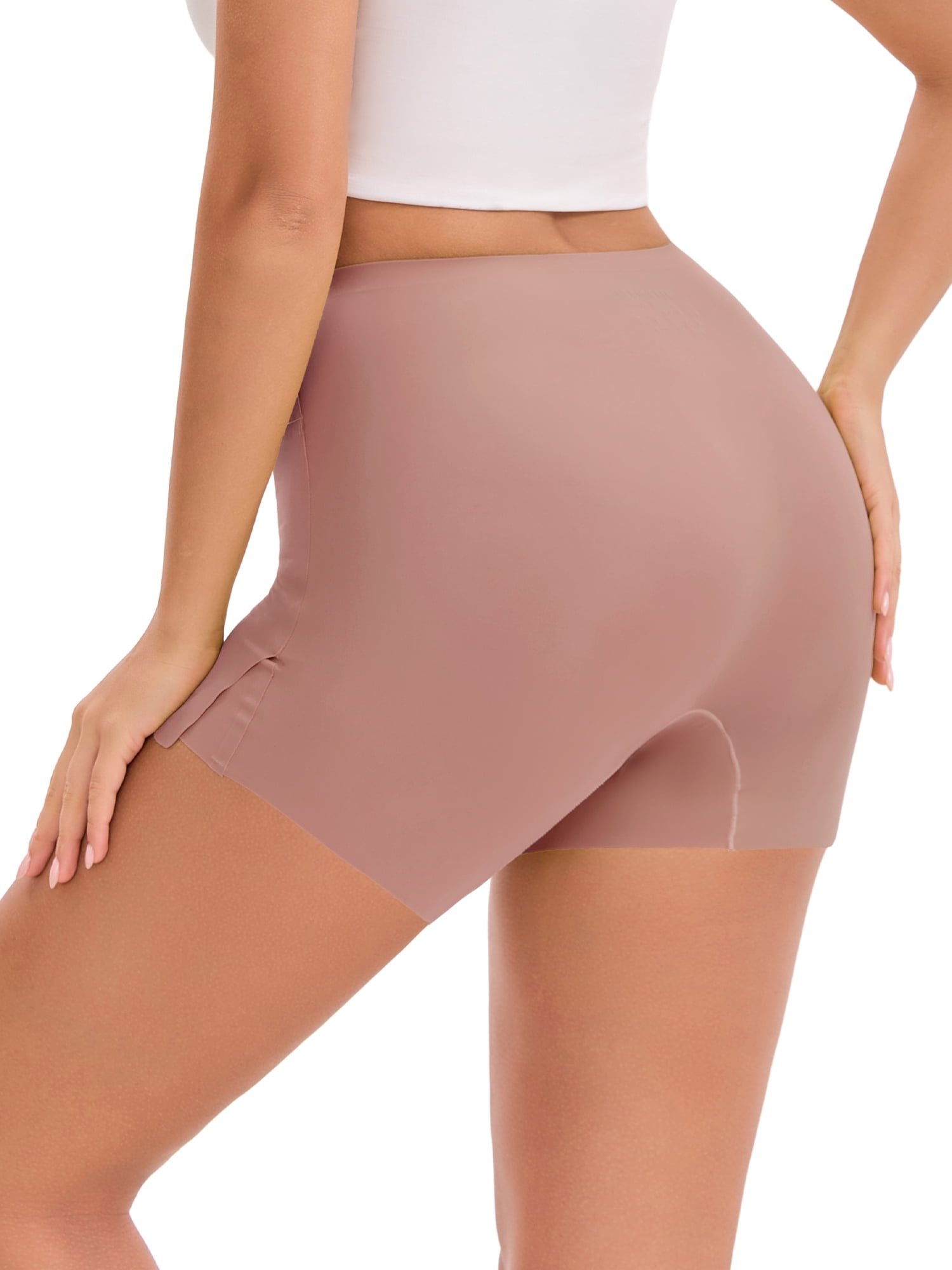 DARING DIVA Women's Seamless Half Slip Shapewear for Dress Skirt and Shorts XL Pink