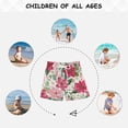 thumbnail image 6 of Kids' Beach Pants Comfortable Swim Trunks Red Flowers and Leaves Shorts for Pool Vacation and Lounge Wear X-Small, 6 of 8