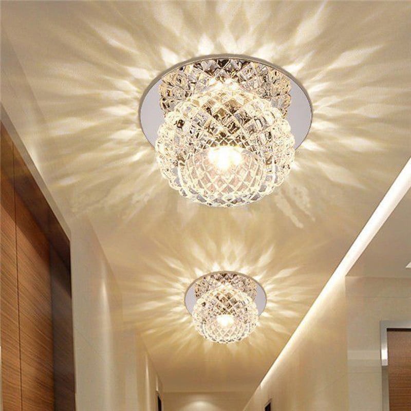 Modern Crystal 3W/5W LED Ceiling Light Fixture Pendant Lamp Lighting Chandelier 