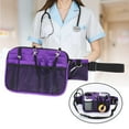 thumbnail image 6 of Utility Nurse Fanny Pack Nurse Apron Hip Bag Organizer Belt Multi Pockets Adjustable Belt Nurse Tool Belt Large Capacity with Tape Holder Violet, 6 of 7
