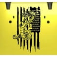 thumbnail image 2 of Clausen's World DON'T TREAD on ME Snake American Flag Hood vinyl Decal 21" x 36" - Compatible with most Cars, Trucks, and Jeeps, 2 of 11