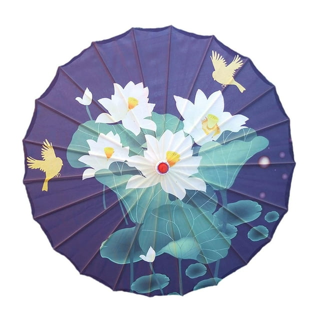 Paraguas de papel de aceite chino Paraguas de danza clásica china Regalo para mujeres Oriental Estilo E