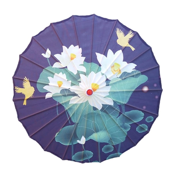 Paraguas de papel de aceite chino Paraguas de danza clásica china Regalo para mujeres Oriental Estilo E