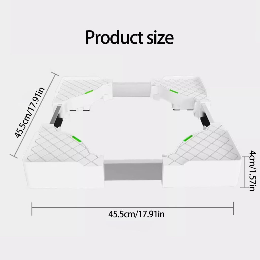 WINDLAND Washer Pedestal Base with Lockable Casters Stackable Frame Suitable for 45-70cm Appliances Slim Space Saving Solution