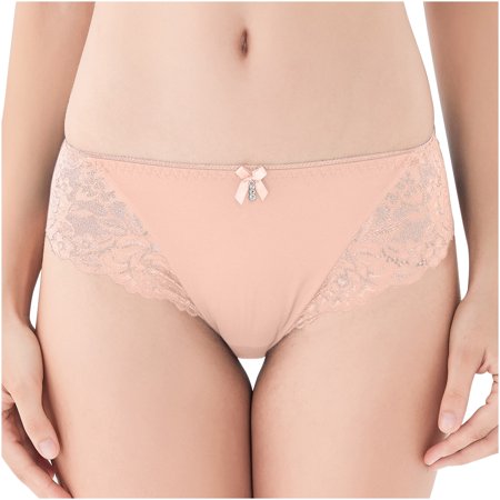 

Egmy Swim Cloth Lace Mid-Waist Women s Panties Lining Cotton Women s Briefs