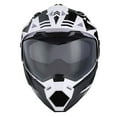 thumbnail image 6 of 1Storm Dual Sport Motorcycle Motocross Off Road Full Face Helmet HF802 Dual Visor Storm Force Black, 6 of 7