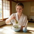 thumbnail image 1 of Kieccall Matcha Tea Set Ceramic Whisk Kit 5 Piece For Home Tea Time Matcha Preparing And Tea Serving Daily Use, 1 of 6