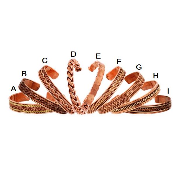 Non Pure Copper Bangle Bracelet For Men And Women Walmart