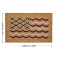 thumbnail image 2 of Bow Flag Coir Outdoor Doormat, 48" x 30" 4th of July Door Mat, Red White and Blue Welcome Mat for Independence Day Porch Decor, 2 of 6