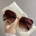 thumbnail image 2 of Rhinestone Decor Rimless Fashion Sunglasses For Women Men Casual Gradient Glasses For Summer Beach Party, UV400, 2 of 4