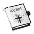 thumbnail image 1 of Llavero de Mini Libro Bíblico | Colgante pequeño de las Escrituras | Accesorio religioso de bolsillo | Funda de piel sintética | Páginas de papel | Regalo inspirador | 1,6 x 1,3 x 0,4 pulgadas | 1, 1 of 1