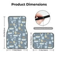 thumbnail image 5 of Fuzoiu Blue Bathroom Print Carpet Floor Mats for Car,Car Foot Mat Set,Universal Fit 4 Piece Mat Pad Set,Fits Most Cars Trucks Vans Sedans SUV Auto Carpet Mat Se, 5 of 7